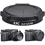 JJC オートレンズキャップ パナソニック LUMIX DMC-LX100 / DMC-LX100II ライカ D-LUX (Typ 109) / D-LUX 7 カメラ対応 自動開閉キャップ Panasonic DMW-LFAC1 互換品 ブラック