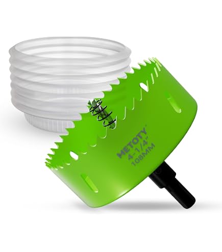 6-Inch Bi-Metal Hole Saw (152mm) – HSS M42 Steel, Variable Pitch Teeth, For Recessed Lighting, Cornhole Boards, Plywood & Thin Metal