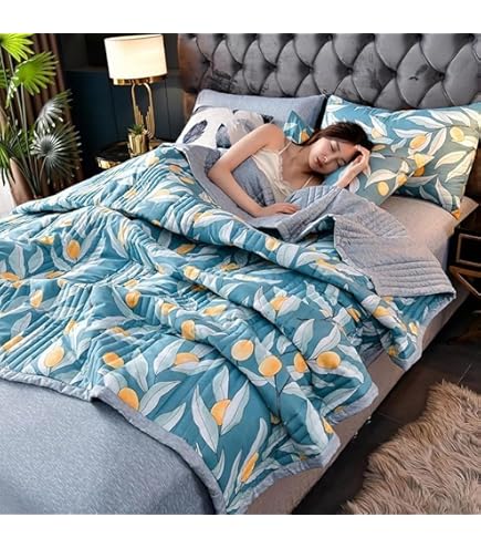 Amazon.co.jp: AZIEBAY ベッドスプレッド プリントキルト式