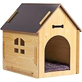 Amazon 組み立て式犬用ダンボールハウス ペット用品 ペットグッズ エコ 3サイズ展開 ペットおもちゃ ステイホーム 屋内用簡易犬小屋 避難所ペット対策 避難所ペットグッズ L ノーブランド品 犬小屋 ケージ 通販