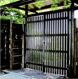 天然国産袖垣 図面三河垣B W540 H1700 天然竹