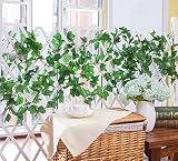 観葉植物 アイビー 壁掛け インテリアグリーン 造花 フェイクグリーン アンティーク 藤 吊り下げ サツマイモの葉 12本