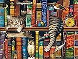 Buffalo Games Charles Wysocki Cats: Frederick The Literate Jigsaw Puzzle (750 Piece) by Buffalo Games