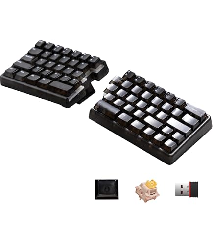 Amazon | NocFree Lite:スプリットワイヤレスメカニカルキーボード