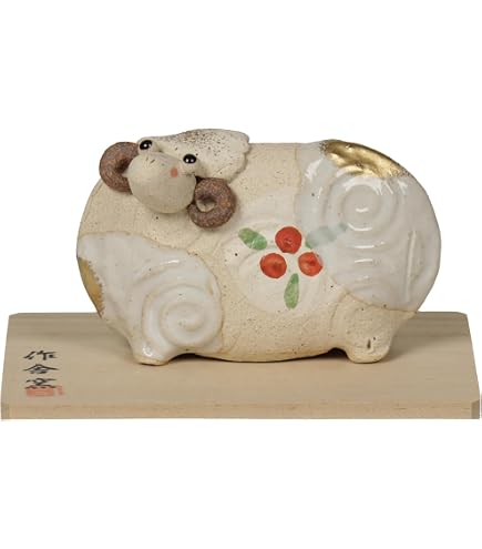 Amazon.co.jp: 置物 干支 十二支 未 (羊・ひつじ) 村田宏作 合金製