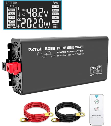 Amazon.co.jp: SAYA 正弦波インバーター 2000W 48V 100V 瞬間最大4000W