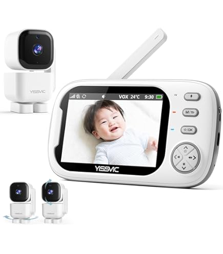 Amazon.co.jp: ZAIDER ベビーモニター モニター付き 見守りカメラ