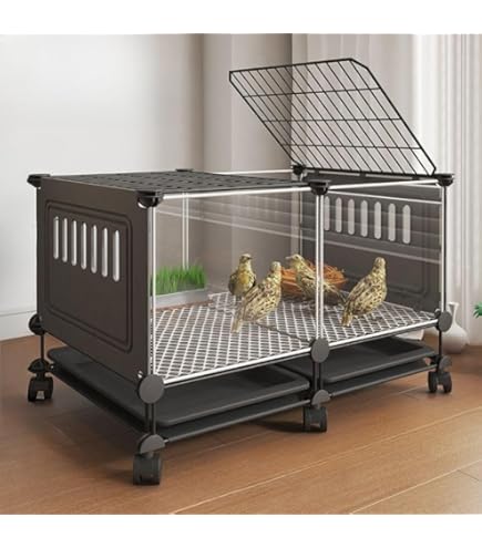 Amazon.co.jp: 鶏飼育ケージ透明表示小動物生息地ルチン鶏飼育箱