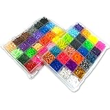 アイロンで繋がる魔法のビーズ アイロンアートビーズ おもちゃ アイロンビーズ 玩具 ビーズ 5mm 約4800個 補充ビーズ リフィルパック (リフィルケースセット)