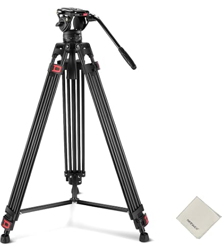 Amazon | miliboo mtt701b ビデオ三脚 カーボン ポータブル三脚 軽量