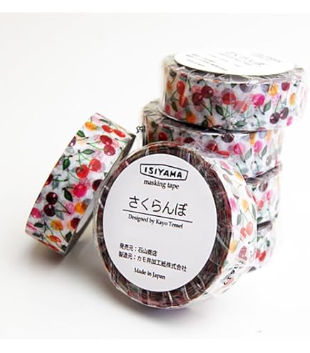 Amazon.co.jp: 石山商店オリジナルマスキングテープ [りんご]: 文房具