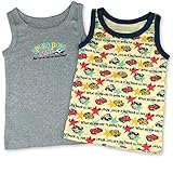 【HP+color】男児 2枚組ランニング （パトカー柄）（110）100/110/120/130　男の子　下着　肌着