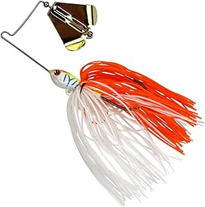 Amazon 12 8 Gトップウォータールアーバズベイト塩水淡水スピナーベイト スカート釣りルアー 1個オレンジ Thkfish ルアー
