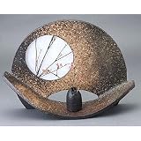 【信楽焼 花器】 扇型花器　大