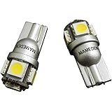 まめ電(MAMEDEN) T10 5連LED 3チップ 5050SMD 2個セット (1:ホワイト)