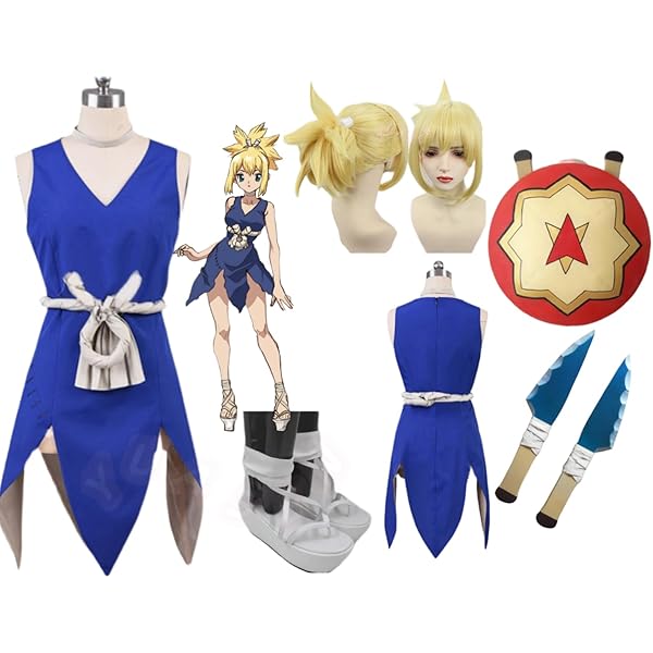 シロネ　Dr.stone ルリ　コスプレ衣装 Amazon.co.jp: GGcosplay ドクターストーン Dr.STONE ルリ コスプレ