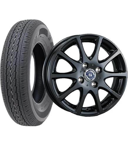 135/80R12 夏用タイヤ・スチールホイールセット（4穴） Amazon | 135/80R12 ホイールセット NANKANG NA-1+MODEL-3 12x4.0 +42