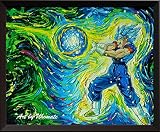 uhomateドラゴン漫画壁装飾Vincent van Gogh starry nightポスターホームキャンバス壁アート印刷記念ギフトベビーギフト子供部屋装飾用リビングルーム壁装飾a091 8X10