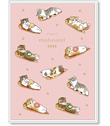 Amazon.co.jp: 2026年手帳 B6 ブロックウィークリーmofusand/サメ