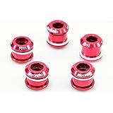 【超軽量】MicrOHERO シングル／ダブル兼用 アルミ合金 AL7075 CNC 自転車 チェーンリング ボルト 5個セット