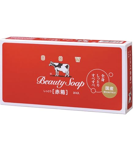Amazon | 牛乳石鹸 カウブランド 赤箱 90グラム×3個パック ローズ調