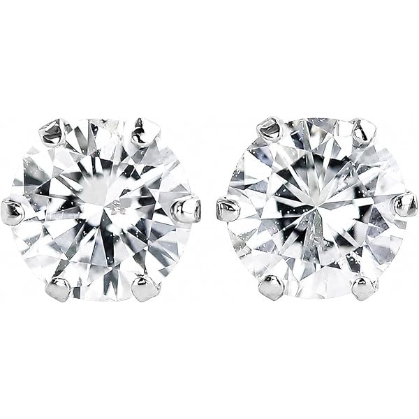Amazon | [Diamond-Luxy] 2カラット 天然ダイヤモンド ピアス 一粒