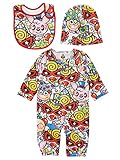(マイファーストヒステリック) MY FIRST HYSTERIC HYSTERIC WONDER CIRCUS総柄 2wayカバーオール+キャップ+スタイset ホワイト