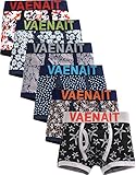 Vaenait Baby 男の子 キッズ 下着 パンツ ボクサー ブリーフ 2-9歳 綿100％ Daily Set 002 XL