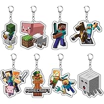 Minecraft ゾンビ アクリルキーホルダー 3個セット 楽天市場】マインクラフト アクリルボールチェーンA ( 村人