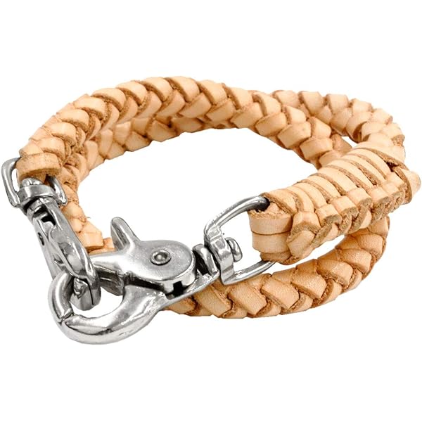 Amazon.co.jp: [ASIAN ZACCA] ウォレットチェーン 革 4本手編み 35cm