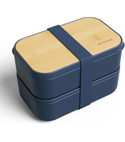 Amazon | 青 花柄アンティークヴィンテージ 弁当箱 2段 ランチボックス