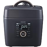 コイズミ マイコン電気圧力鍋 1.6L 6種類自動メニュー ワンタッチ 52品搭載レシピブック付き ブラック KSC-3502/K
