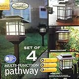 NaturallySOLAR LEDソーラーライト　マルチファンクション4本セット