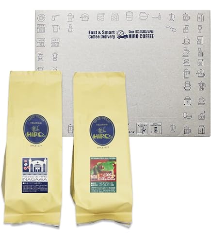 Amazon | ヒロコーヒー HIROCOFFEE お試しセット【豆のまま】 自家焙煎