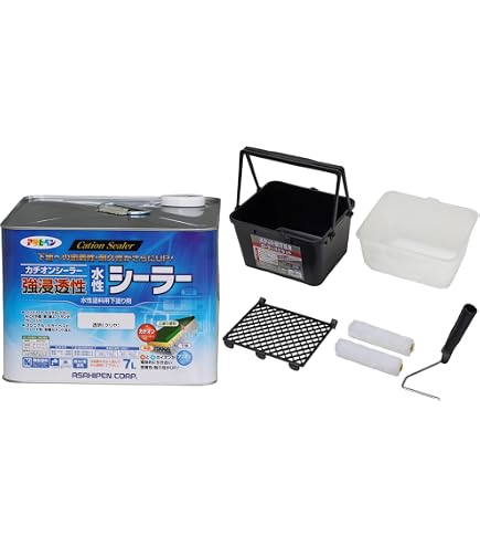 Amazon | 【セット買い】 アサヒペン 強浸透性水性シーラー 透明 