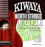 【3セット】KIWAYA×WORTH STRINGS K-BM SET ウクレレ弦 セット/ブラウン ソプラノ コンサート テナー ウクレレ対応