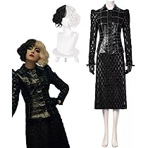 Amazon.co.jp: [BANBAS] ズニー 実写版クルエラ レザー コスプレ衣装  