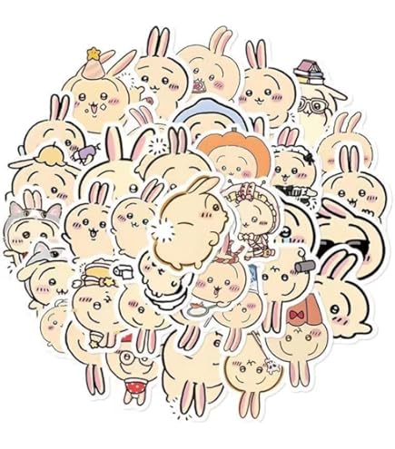 Amazon.co.jp: カナヘイの小動物 クリアシール ピスケとうさぎのゆるっ