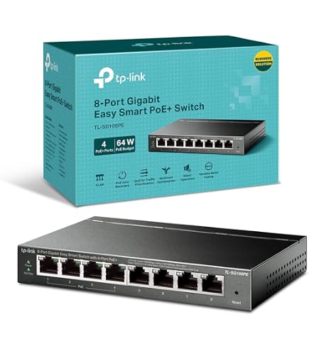 Amazon.co.jp: TP-LinkマネージドPoEネットワークスイッチ 5ポート