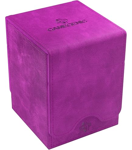 Gamegenic Squire Plus 100+ XL – Boîtier Aimanté Pour 100 Cartes Double Couche, Coloris Turquoise/rose !