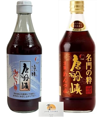 Amazon.co.jp: 唐船 峡 めんつゆ 涼味 500ml ＋ 名門の粋 500ml ＋ 手