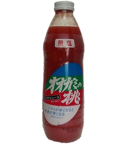Amazon.co.jp: ホクレン オオカミの桃（無塩トマトジュース） 1L×6本