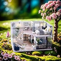 Amazon | sofiey ドールハウス 手作りキットセット ミニチュア ミニ