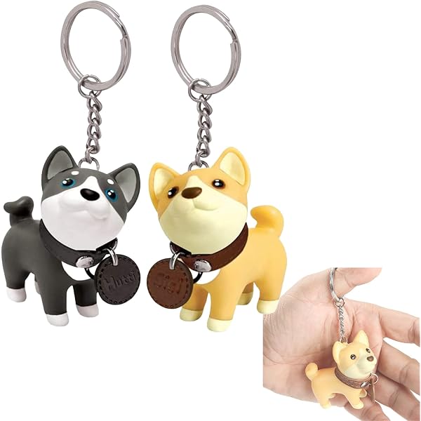 Amazon.co.jp: [WOWTAC] 柴犬キーチェーン キーホルダー 柴犬 黒柴