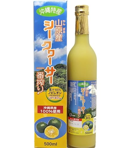 Amazon.co.jp: 沖縄特産販売 青切りシークワーサー100 500ml ×6本