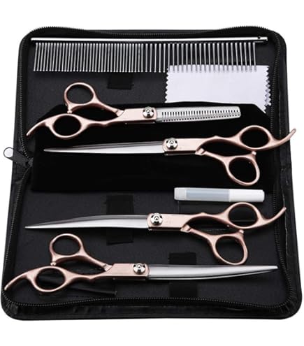グルーミング　はさみ　セット　トリミング Amazon | Four Piece トリミング ハサミ セット6点セット