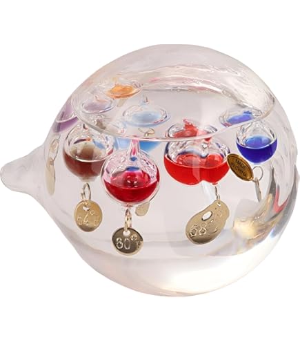 カラフルなガラス製温度計 Amazon.co.jp: しずく型 温度計 マルチカラー ガラスフロート