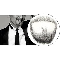 Amazon.co.jp: Remeehiつけ髭 ひげ 中高年 口髭 メンズ用 人毛 大人