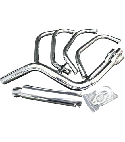 Amazon | CB400SF NC31 DJガニマタ6分割マフラー メッキ アウター