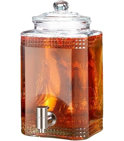 Amazon｜ZJunyaドリンクサーバー ガラス 3L/5L/8L 冷水筒